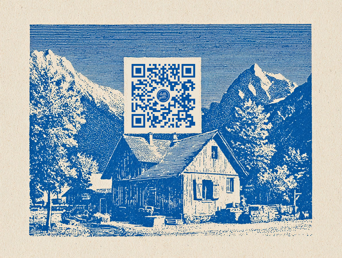 Mavi Baskı ile QR Kod Sanat Eseri
